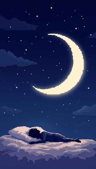 Moonlit Pixel Dreams