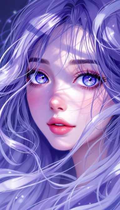 Ethereal Lavender Portrait