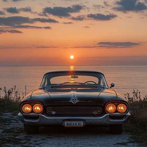 Sunset Car View Sunset Car View