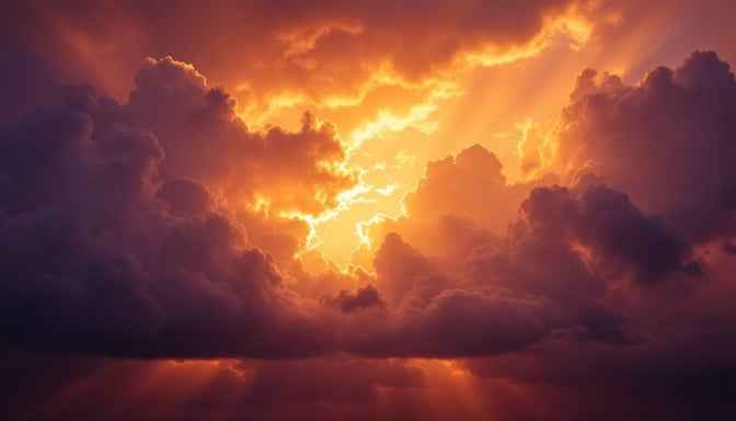 Stormy Golden Sunset Stormy Golden Sunset