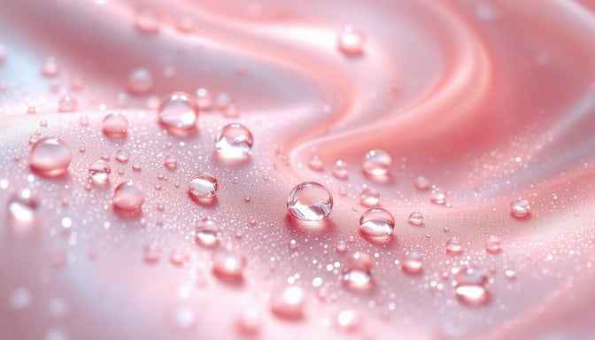 Pearly Pink Droplets