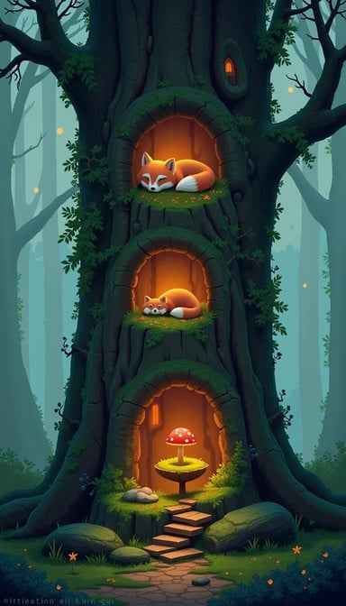 Nested Forest Worlds