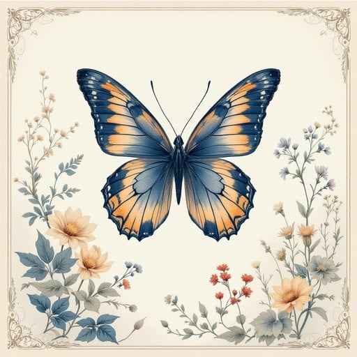 Elegant Butterfly Art