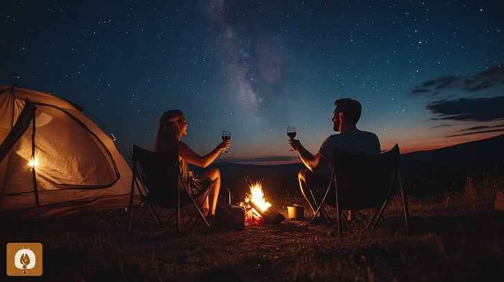 Starry night camping Starry night camping