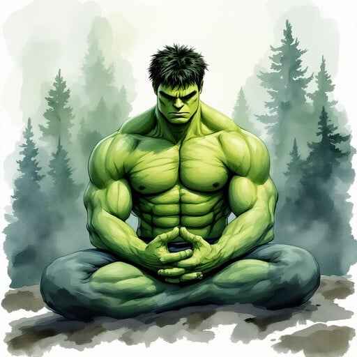 Hulk's Zen Moment Hulk's Zen Moment