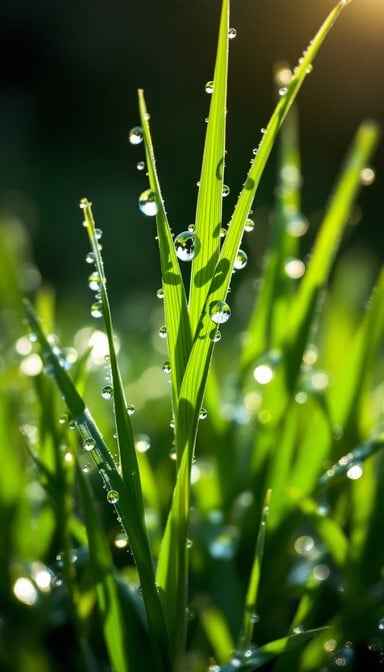 Dewy Morning Grass