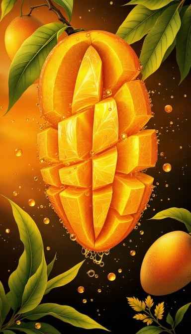 Glowing Mango Slice