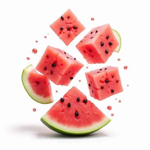Floating Watermelon Cubes Floating Watermelon Cubes