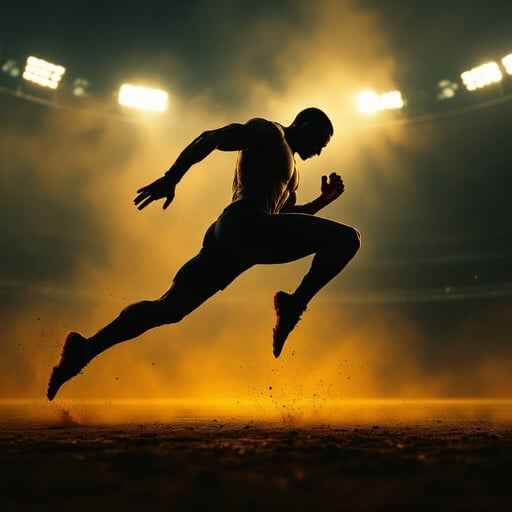 Athlete In Flight