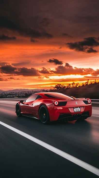 Sunset Car Ride Sunset Car Ride