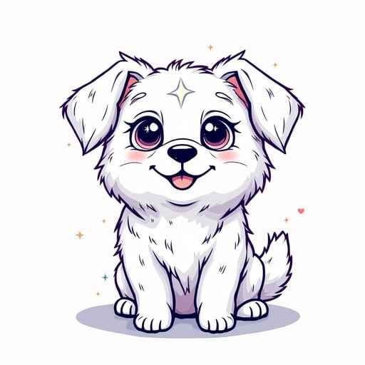 Adorable Kawaii Puppy