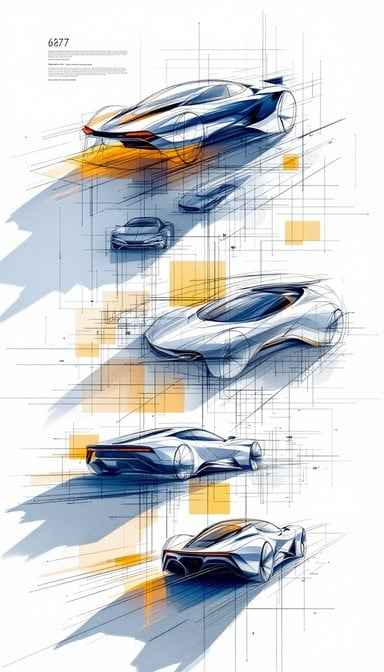 Dynamic Car Sketches