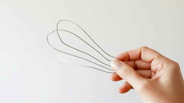 Hand holding whisk Hand holding whisk