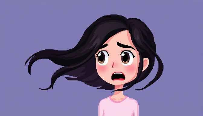 Surprised Pixel Girl Surprised Pixel Girl