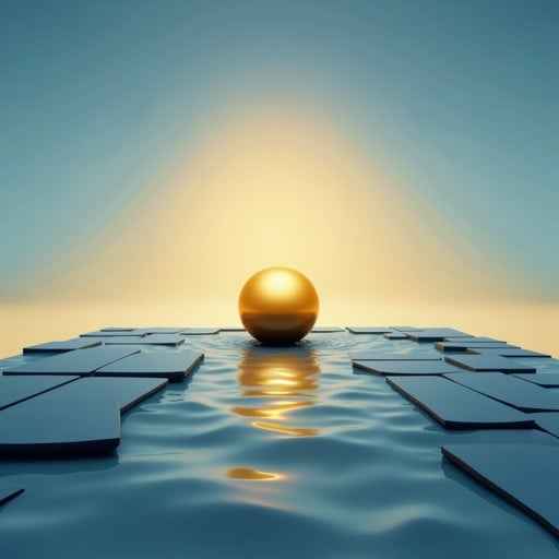 Golden Sphere Reflection Golden Sphere Reflection