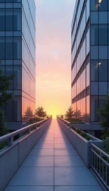Skybridge at Sunset