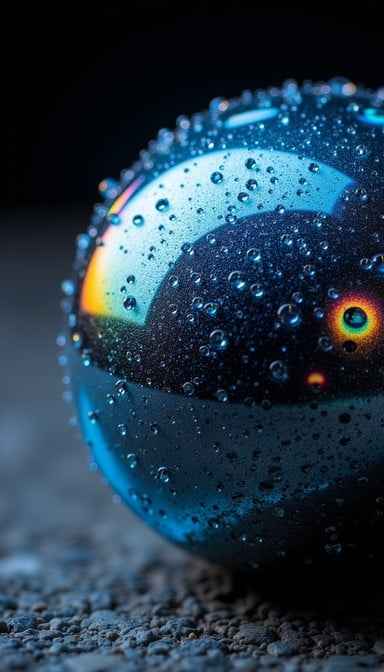 Dewy Blue Sphere Dewy Blue Sphere