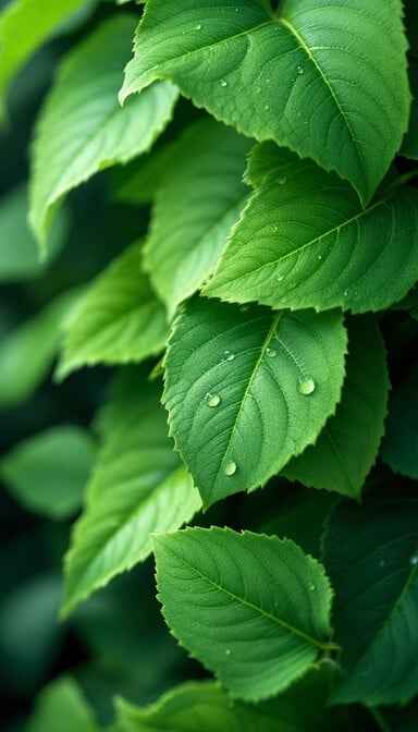 Fresh Dewy Leaves Fresh Dewy Leaves