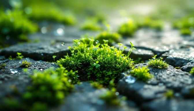 Moss Conquers Concrete