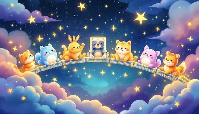 Starlit Animal Friends