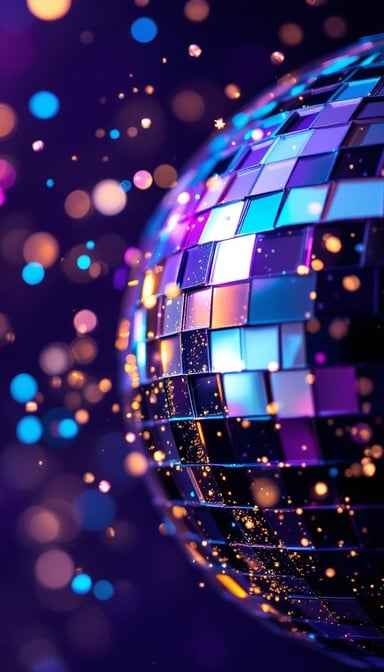 Sparkling Disco Reflections