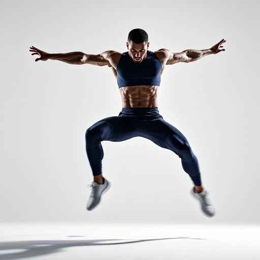 Powerful Athletic Leap Powerful Athletic Leap