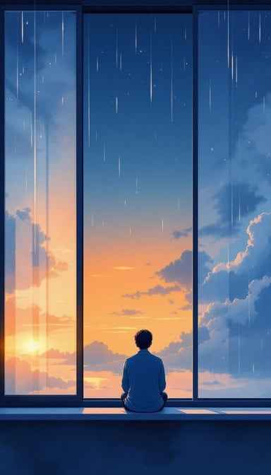 Sunset Solitude Silhouette