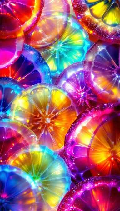 Vibrant Translucent Slices Vibrant Translucent Slices