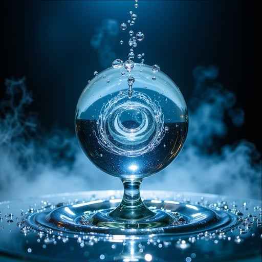 Luminous Aqua Vortex