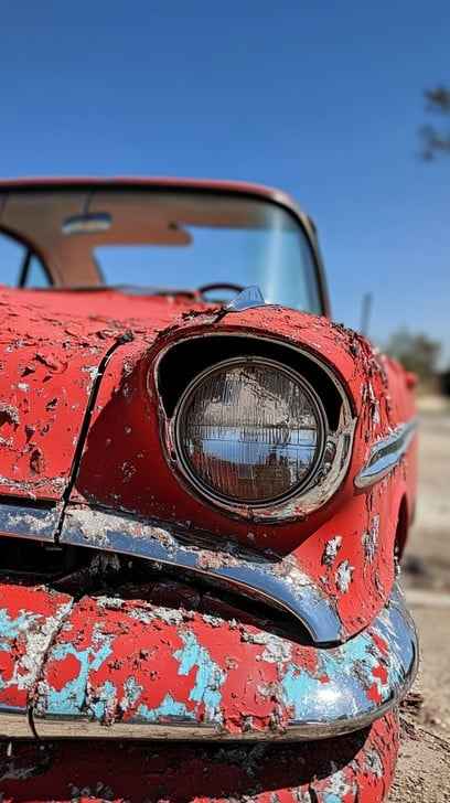 Vintage car closeup Vintage car closeup