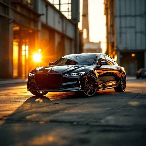 Sleek city car Sleek city car