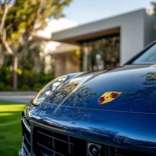 Luxury car parked