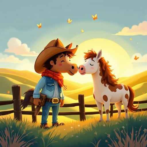 Cowboy Horse Sunset Cowboy Horse Sunset