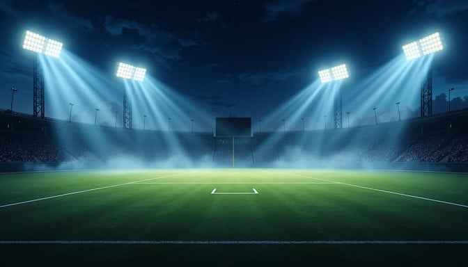 Illuminated Stadium Field