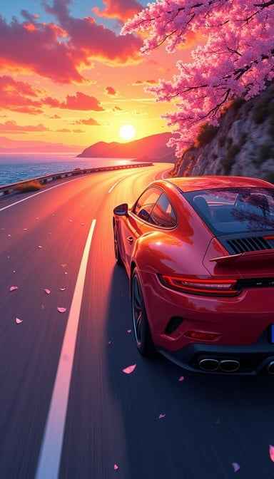 Sunset Coastal Drive