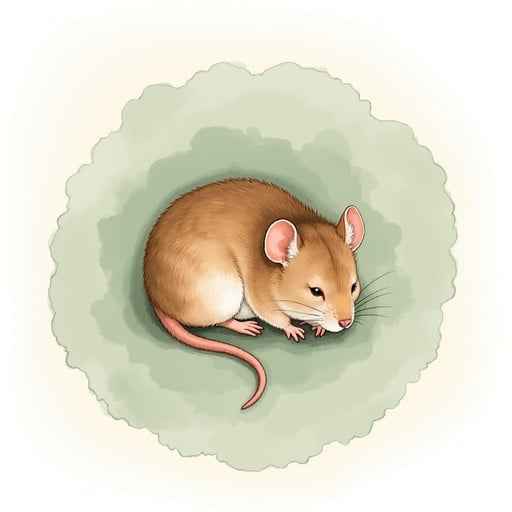 Serene Watercolor Mouse Serene Watercolor Mouse