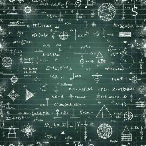 Mathematical Chalkboard Pattern Mathematical Chalkboard Pattern