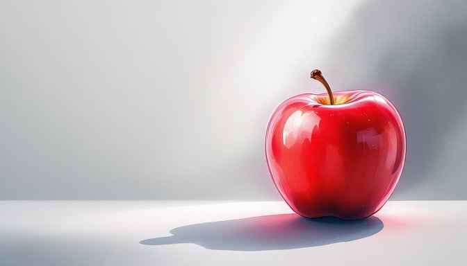 Luminous Red Apple Luminous Red Apple
