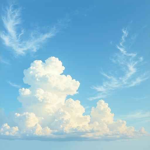 Serene Azure Sky