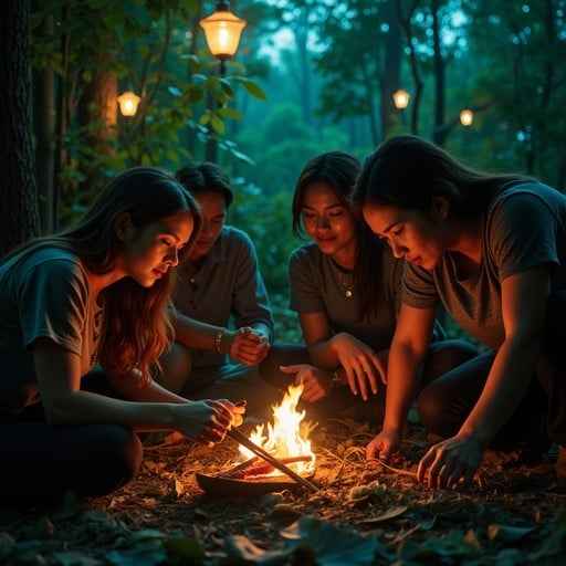 Firelight Forest Gathering