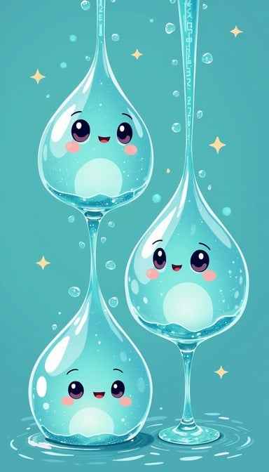 Cute Water Droplets