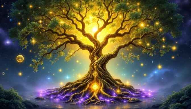 Cosmic Tree Glows