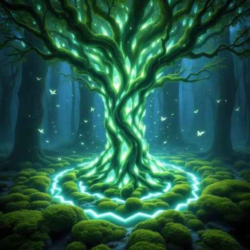 Glowing Crystal Tree