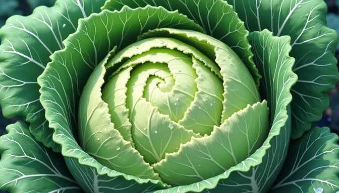Spiraling Cabbage Beauty
