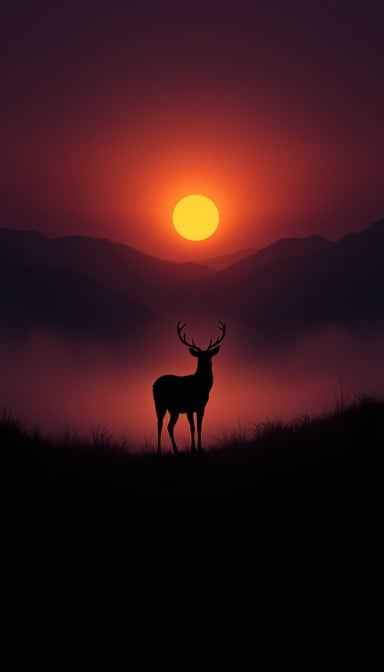 Deer Meets Sunset Deer Meets Sunset