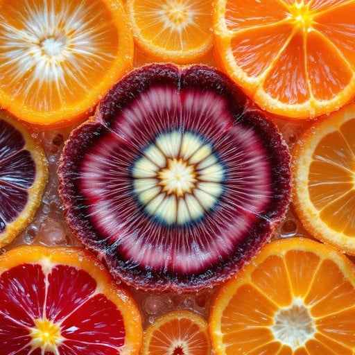 Vibrant Citrus Kaleidoscope Vibrant Citrus Kaleidoscope