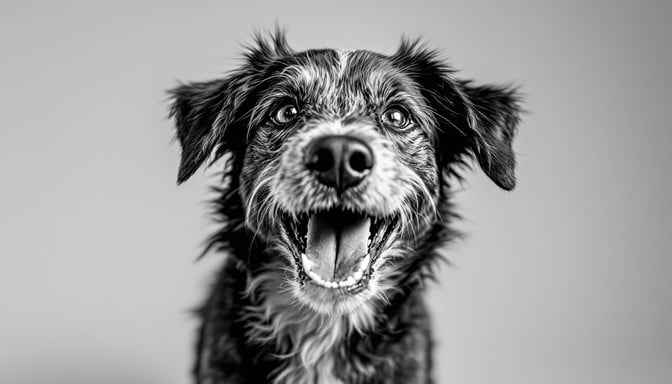 Joyful Dog Portrait Joyful Dog Portrait