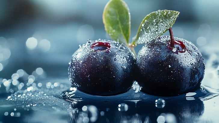 Fresh dewy plums Fresh dewy plums