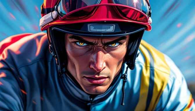 Determined Racing Jockey