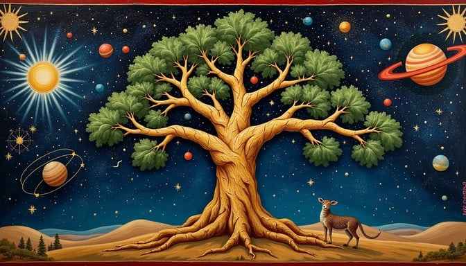 Cosmic Tree Illuminated